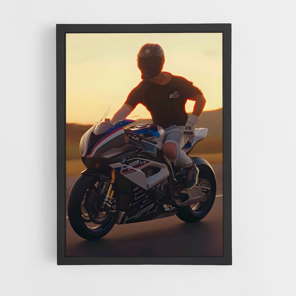 Poster Hp course spectaculaire – affiche BMW Motorrad (vue 2)